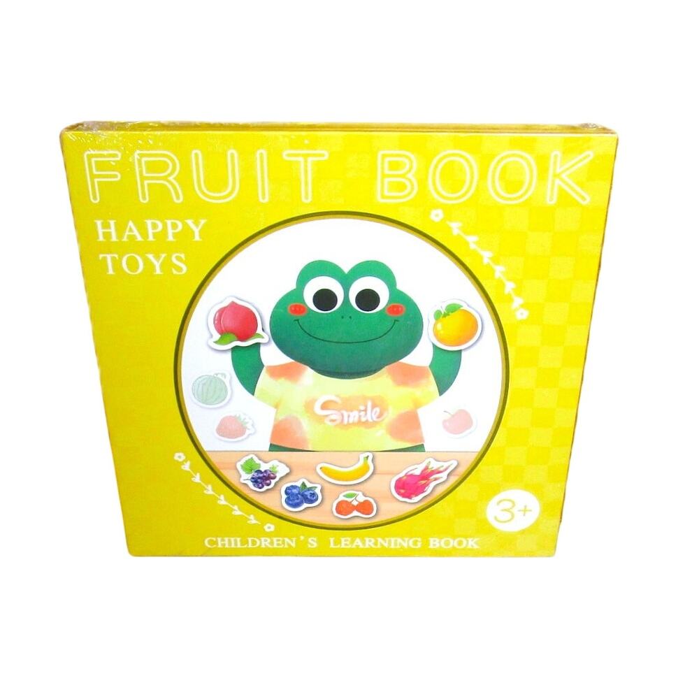 Happy Toys Fruit Book Magnetic Puzzle Learning Game Preschool Educational Toy